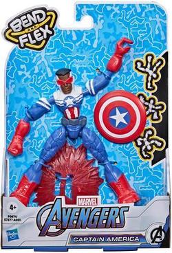 Marvel Avengers Action Figure Captain America Falcon Bend And Flex  Captain America Falcon - Salg