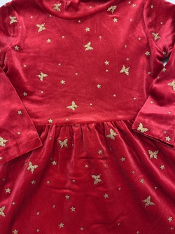 NMFRIFLY LS VEL DRESS Jester Red - Name It