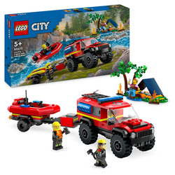 LEGO 60412 Firehjulsdrevet brannbil med redningsbåt 60412 - Lego city