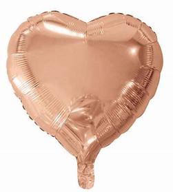 Folieballong - Hjerte 46cm Rose gull  - Salg