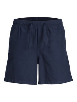 Jaiden Summer Linen Blended Shorts  Navy Blazer - Jack & Jones Junior