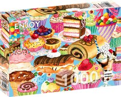 Enjoy puslespill 1000 Sweet Treats - levering i Mai 1000 biter - Enjoy puzzle