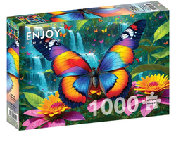 Enjoy puslespill 1000 Butterfly in the Forest  levering i Mai 1000 biter - Enjoy puzzle