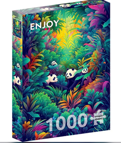 Enjoy puslespill 1000 Panda Haven - levering i Mai 1000 biter - Enjoy puzzle