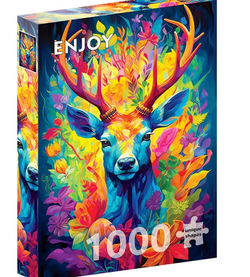 Enjoy puslespill 1000 Crowned Stag - levering i Mai 1000 biter - Enjoy puzzle