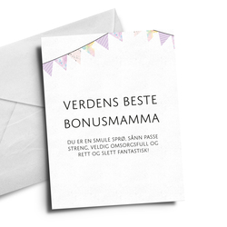 Kort Verdens beste bonusmamma - Happystar