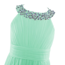 Halterneck festkjole med stener