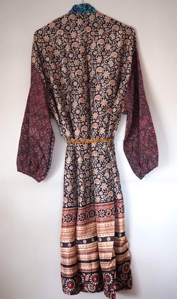 Pocket Long Silk Kimono