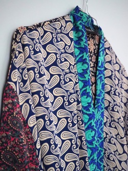 Pocket Long Silk Kimono