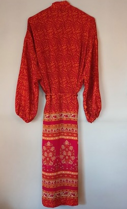 Pocket Long Silk Kimono