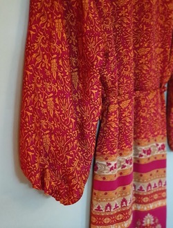 Pocket Long Silk Kimono