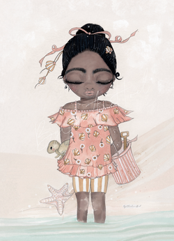 By Christine Hoel - Beach Girl Beach Girl - A4 - By Christine Hoel