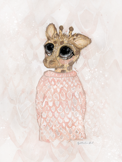 Achilles - Little Giraffe - By Christine Hoel Little Giraffe - 30x40 - By Christine Hoel