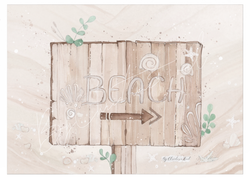 Beach - By Christine Hoel Beach - 10x15 cm Miniprint - By Christine Hoel