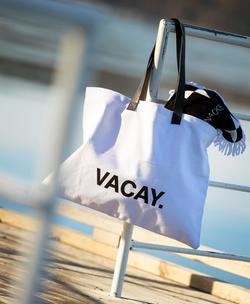 Staalnacke bag Vacay - perfekt til stranden eller shopping! Hvit - Staalnacke
