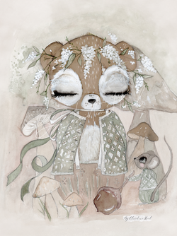 By Christine Hoel - Bear Limited Edition Bear - 30x40 cm - By Christine Hoel