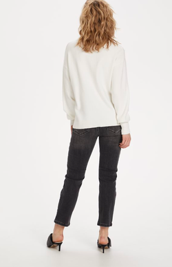 KAFFE - STRIKKET PULLOVER