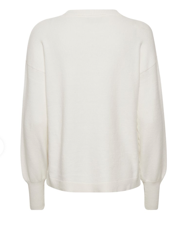 KAFFE - STRIKKET PULLOVER