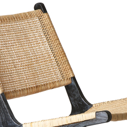 Webbing lounge chair black/natural Svart/natur - HK Living