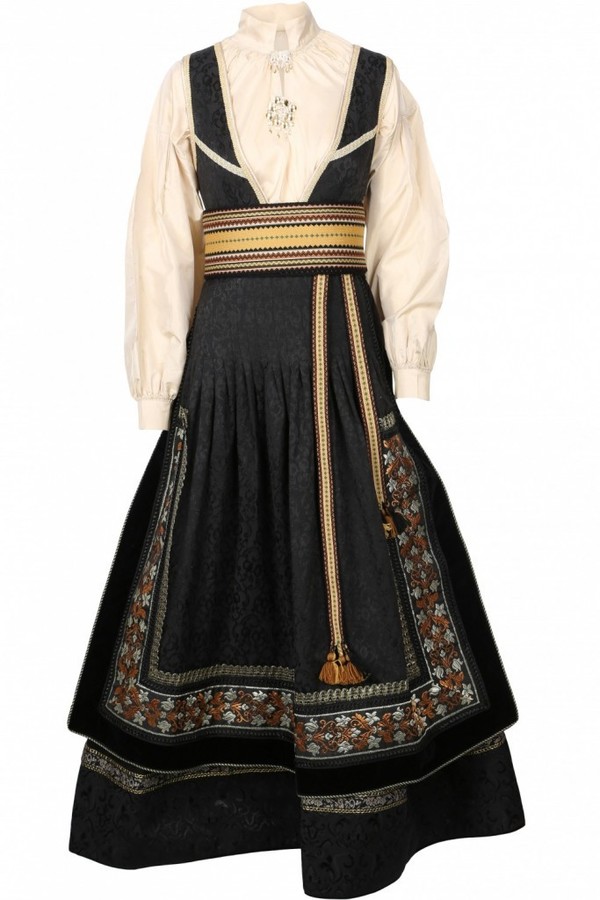 PASCAL FESTDRAKT SVART/GYLDEN