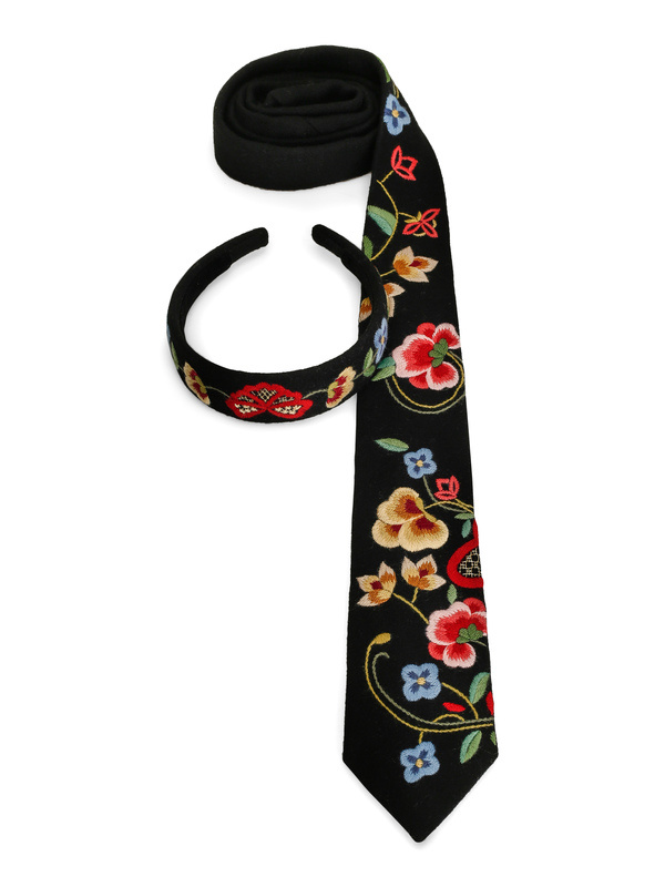 PASCAL BUNADSLIPS OG BUNADSHÅRBØYLE GUDBRANDSDALEN SVART