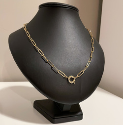 ELMA GOLD CHAIN HALSSMYKKE Gull - ELMA