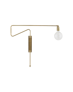 WALL LAMP SWING BIG brass - House Doctor