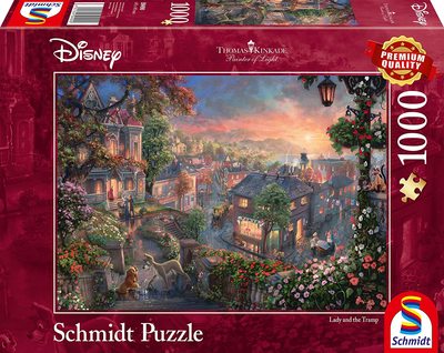 Schmidt puslespel 1000 Lady and the tramp 1000 bitar - Schmidt