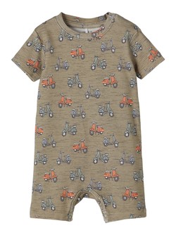 Name it Heino ss sunsuit Silver sage - Name It