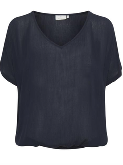 Amber LO blouse Navy - Kaffe Clothing