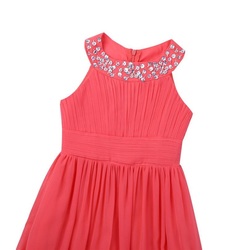 Halterneck festkjole med stener