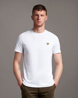 Crew neck T-shirt Hvit - Lyle & Scott