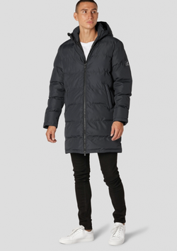 Birk long jacket Svart - Fatmoose