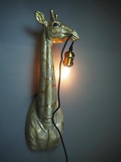 giraff lampe  Gull - Lykkehjørnet
