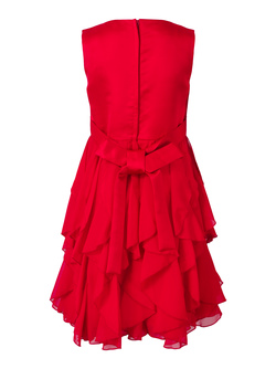 Pascal kjole med sløyfe rød