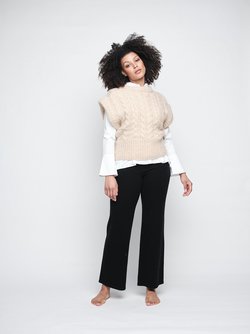 Ella & Il Lama Chunky Vest Latte - Ella&il