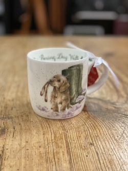 Wrendale Kopp The Boxing Day Walk (Hund) 300ml Hvit - Wrendale