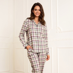 Lady Avenue flanell pysj Grønn - Lady Avenue