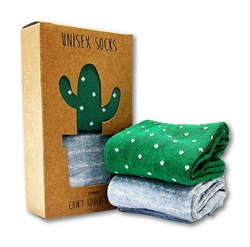 Sokker gavepakning 2pk Kaktus Multicolor - Urban Eccentric
