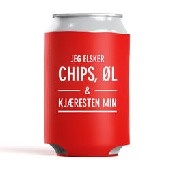  Chips, øl og kjæresten Rød - Happystar