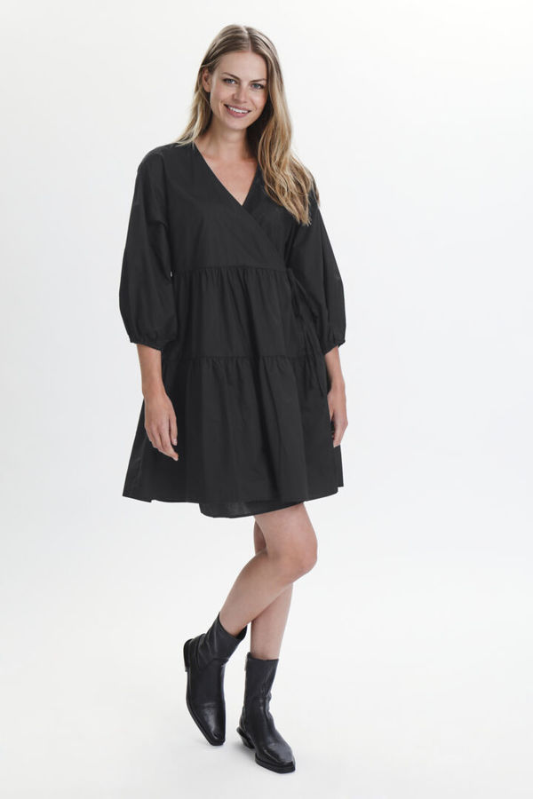 RUSHA WRAP DRESS