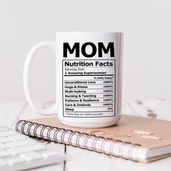 Kopp Mom Nutrition Fun Facts   hvit - Ellison + Young