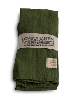 LIN SERVIETT dark green - Kardelen Lovely linen