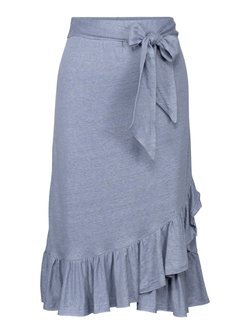 Ella & il Jae Linen Skirt  blå - Ella&il