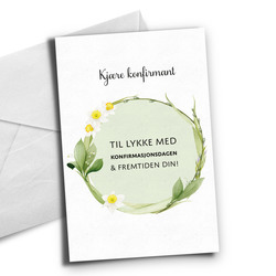 Konfirmasjonskort Til lykke med dagen - Happystar