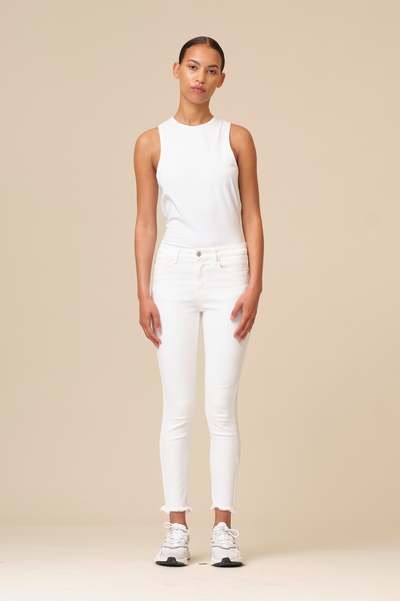 Alexa Jeans White Hvit - Ivy