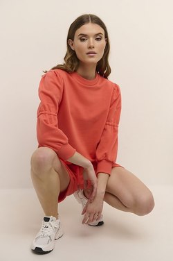 Bessie sweat pullover Hot Coral - Kaffe Clothing