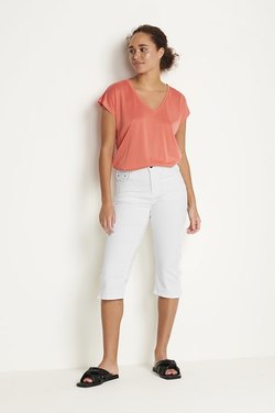 Zelina capri jeans Chalk - Kaffe Clothing