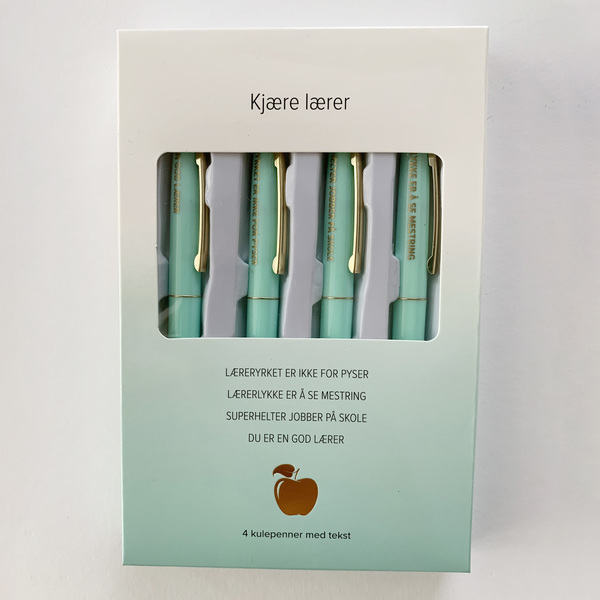 Lærer beskrivelse - Kulepenner med tekst