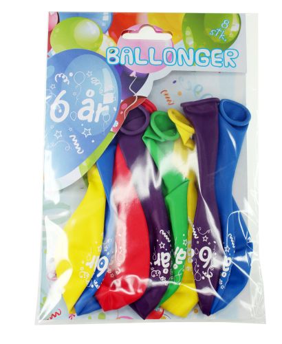 Ballongar 8pk 6år